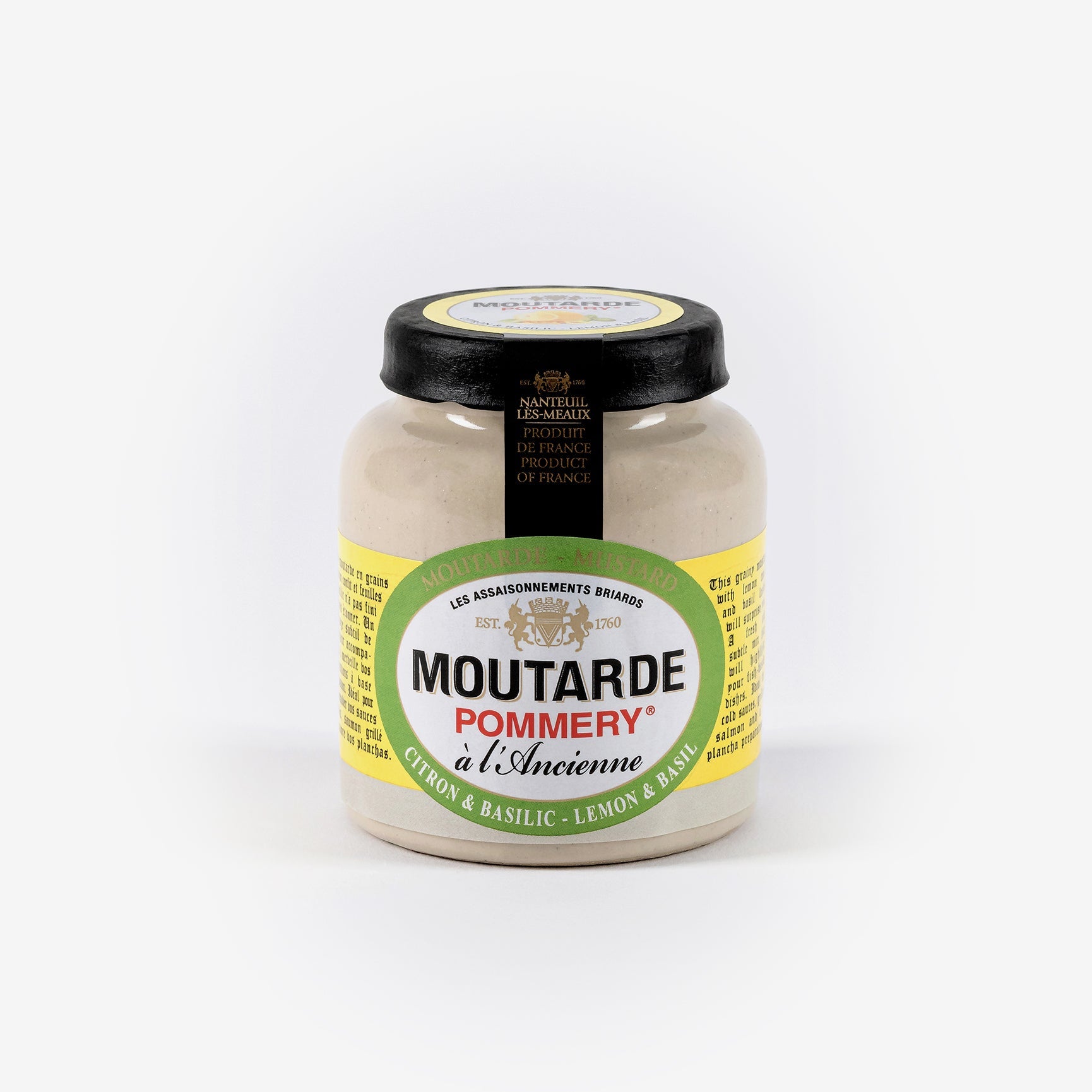 Moutarde citron & basilic Pommery ® 100g
