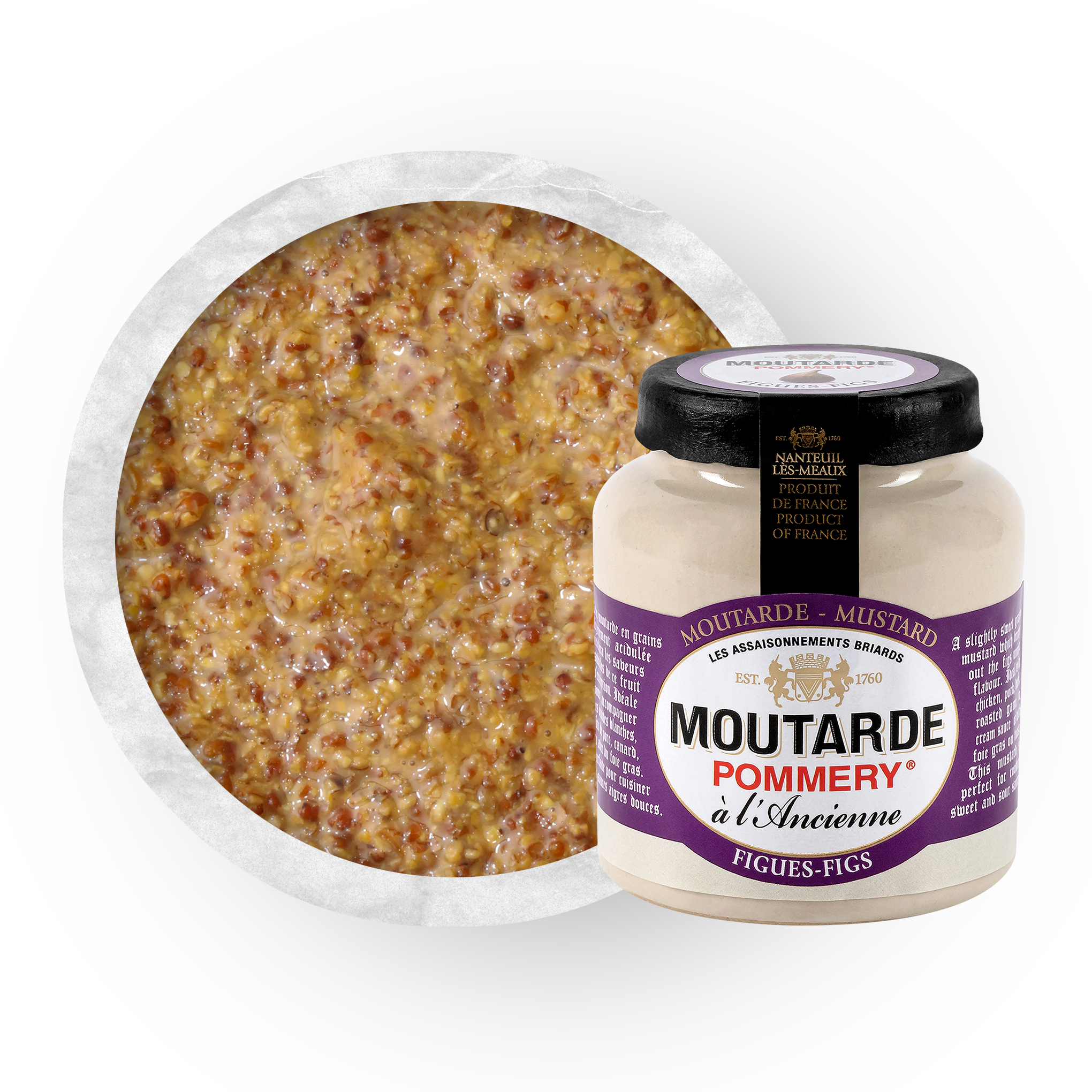 Texture de la Moutarde aux figues Pommery® 100g
