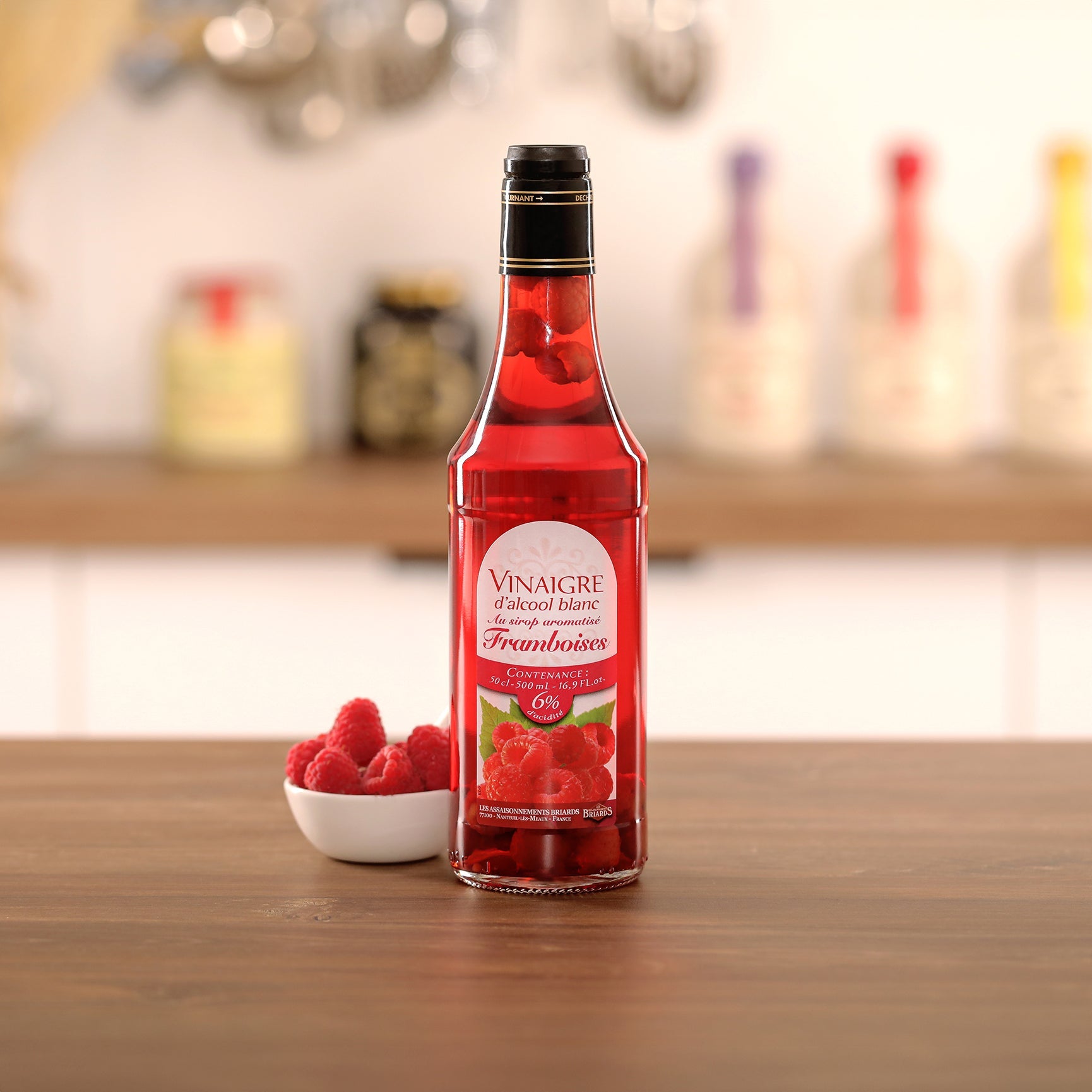 Vinaigre d'alcool 6% au sirop aromatisé fruit de la passion 50cl