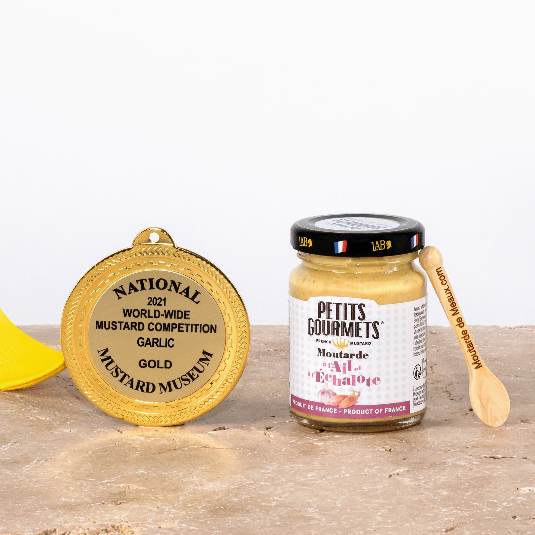 Médaille d'or Moutarde ail et échalote Petits Gourmets® 100g