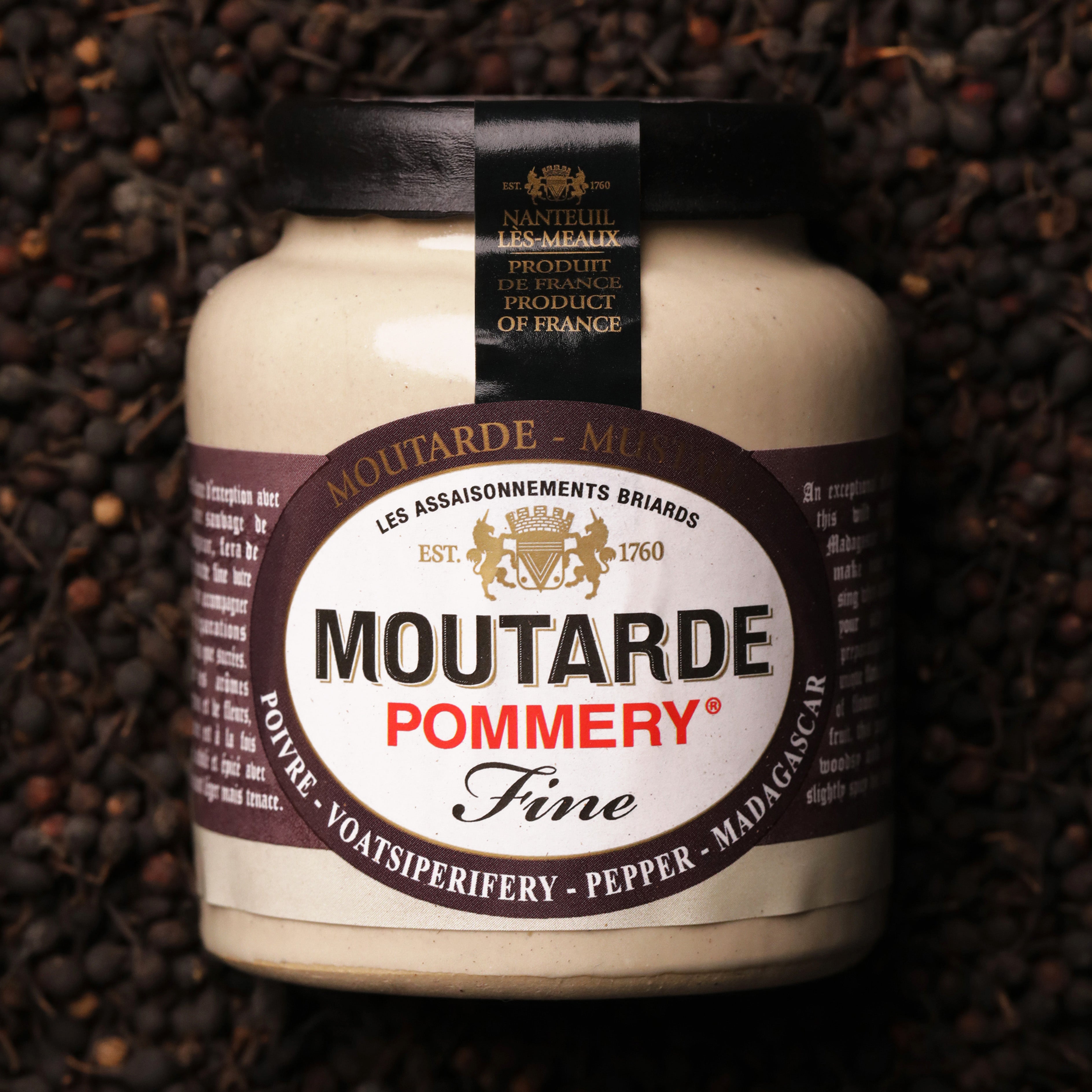 Moutarde au poivre Voatsiperifery Pommery® 100g