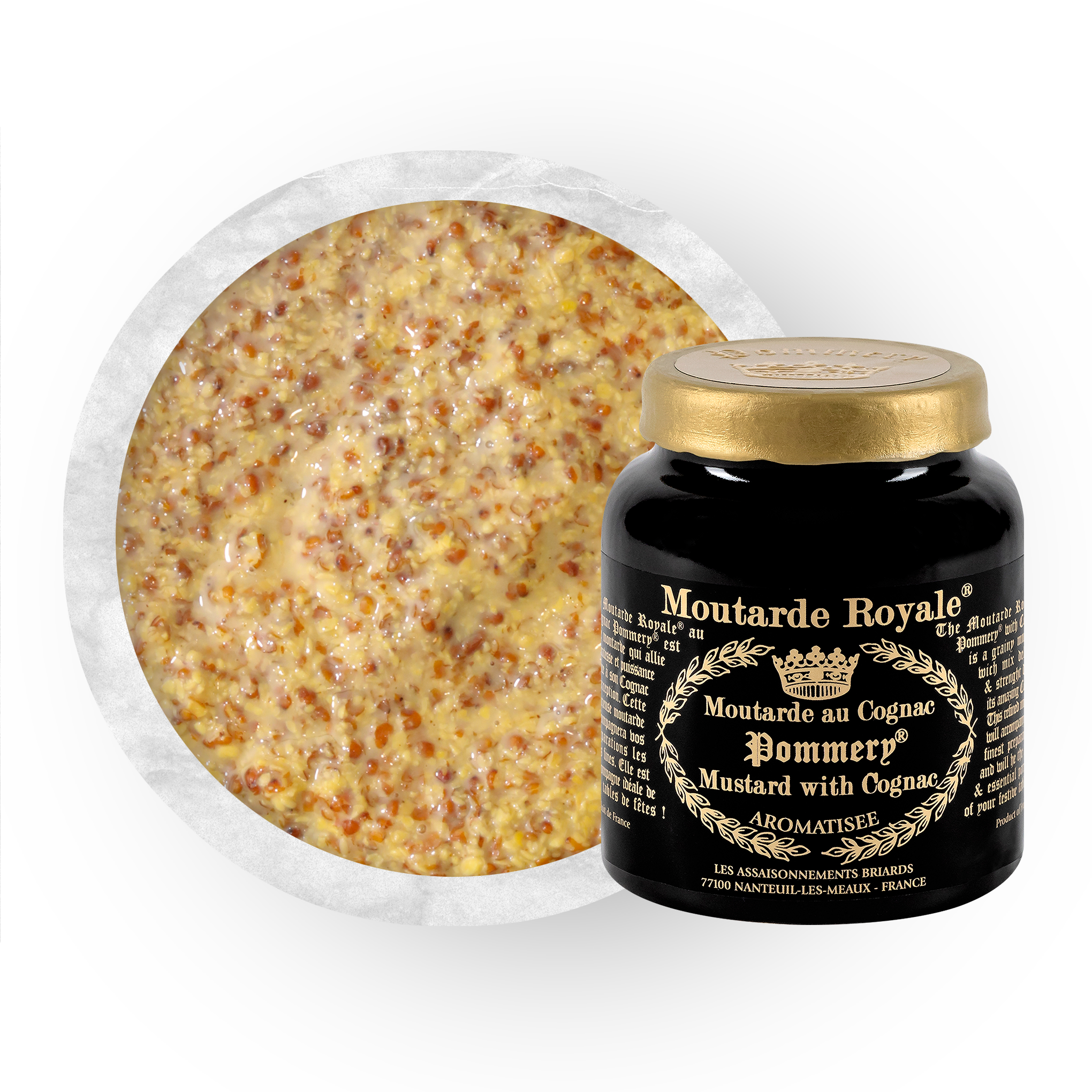 Texture de la Moutarde Royale® au Cognac Pommery® 100g