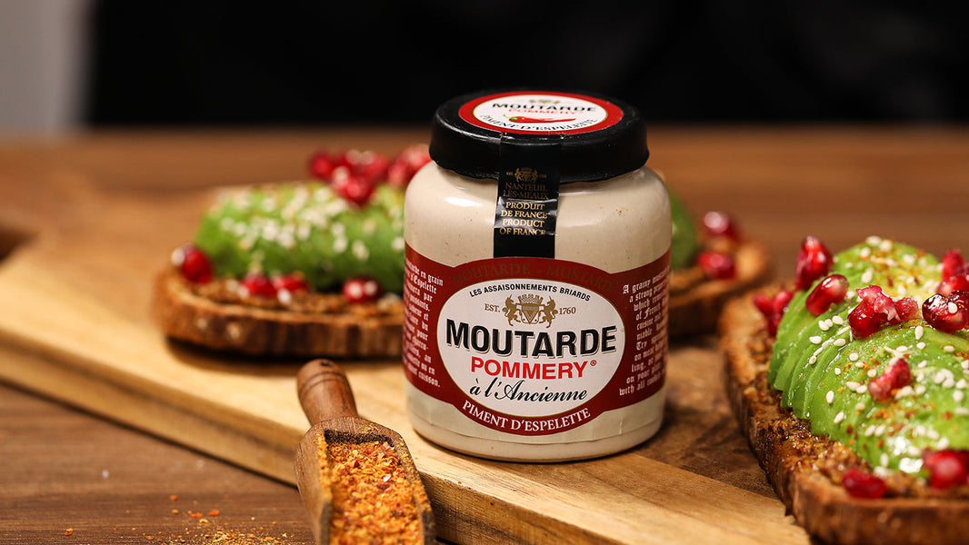 Avocado Toast à la Moutarde au piment d'Espelette Pommery®