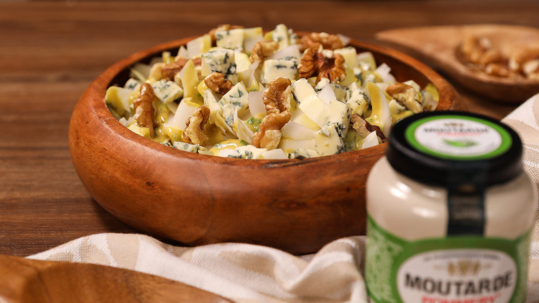 Salade d’endives, noix & bleu et Vinaigrette signature Pommery®
