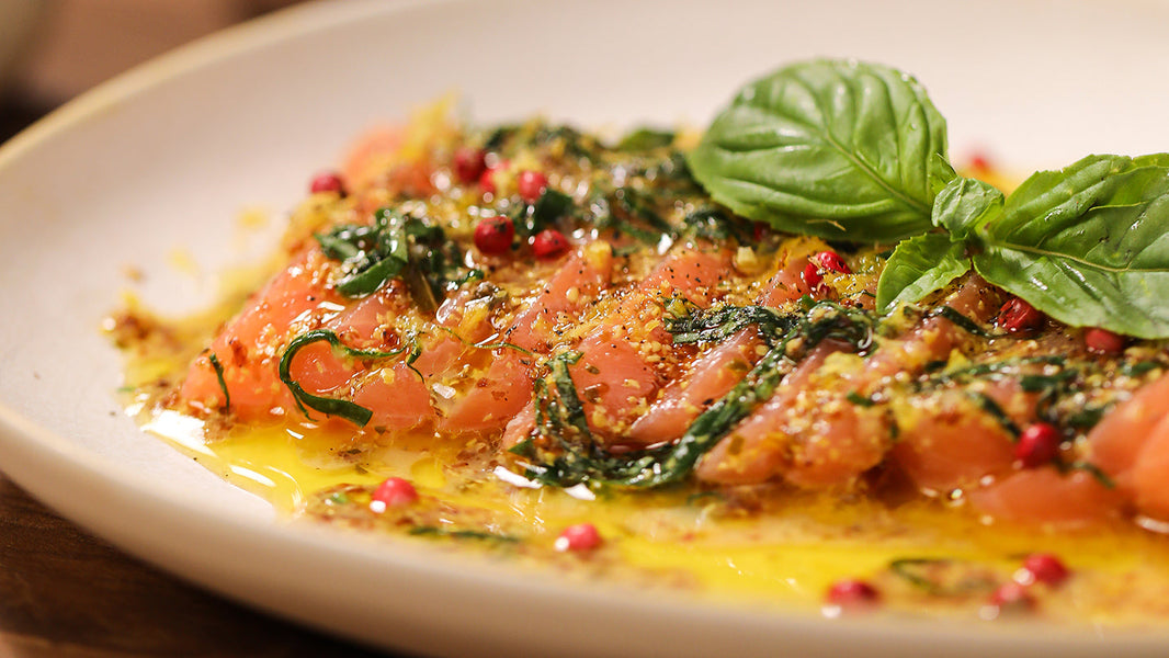 Saumon mariné express à la Moutarde de Meaux® Pommery® et aneth