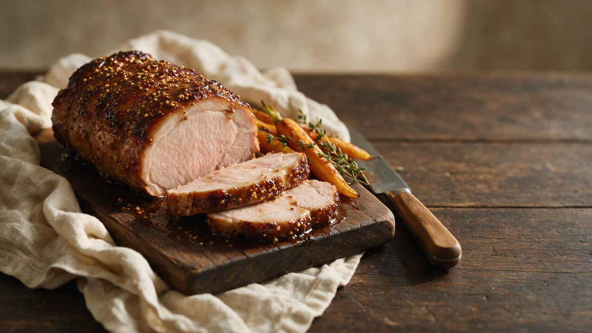Rôti de porc à la Moutarde de Meaux® Pommery®
