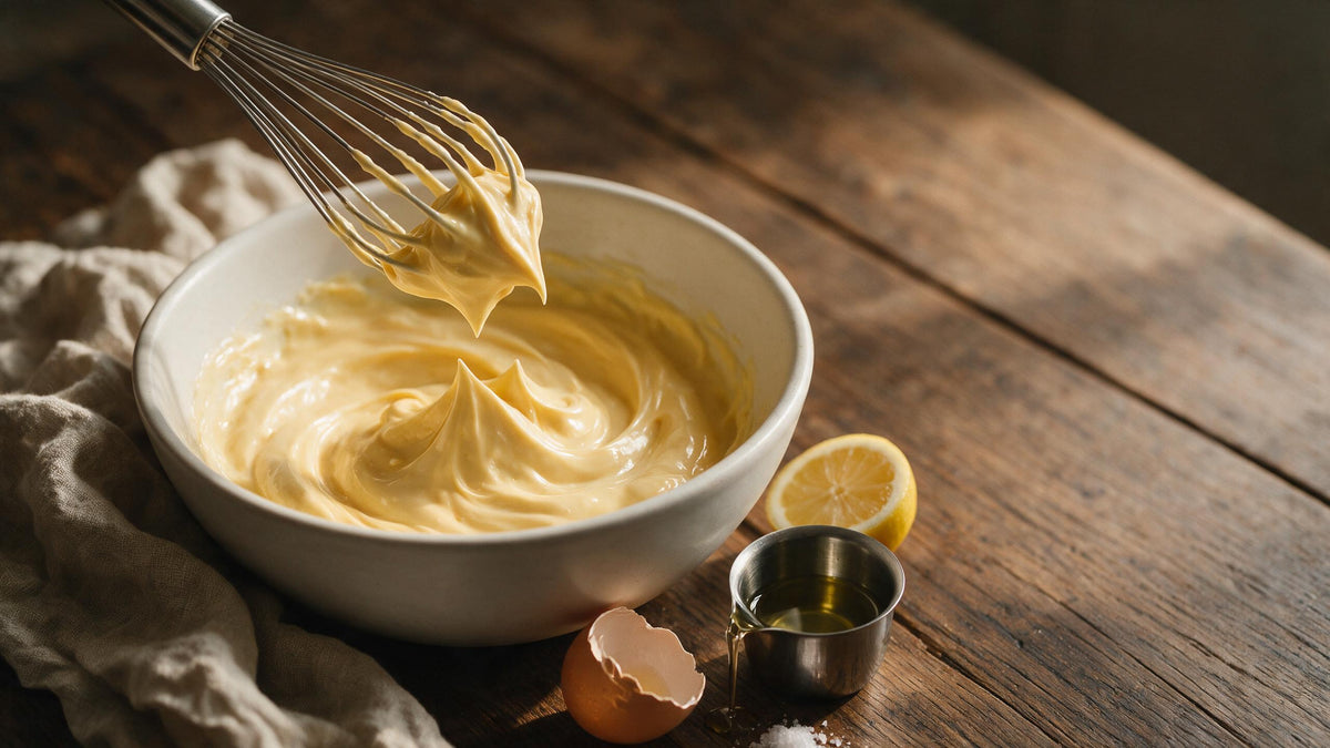Mayonnaise maison montée à la Moutarde de Dijon Pommery®