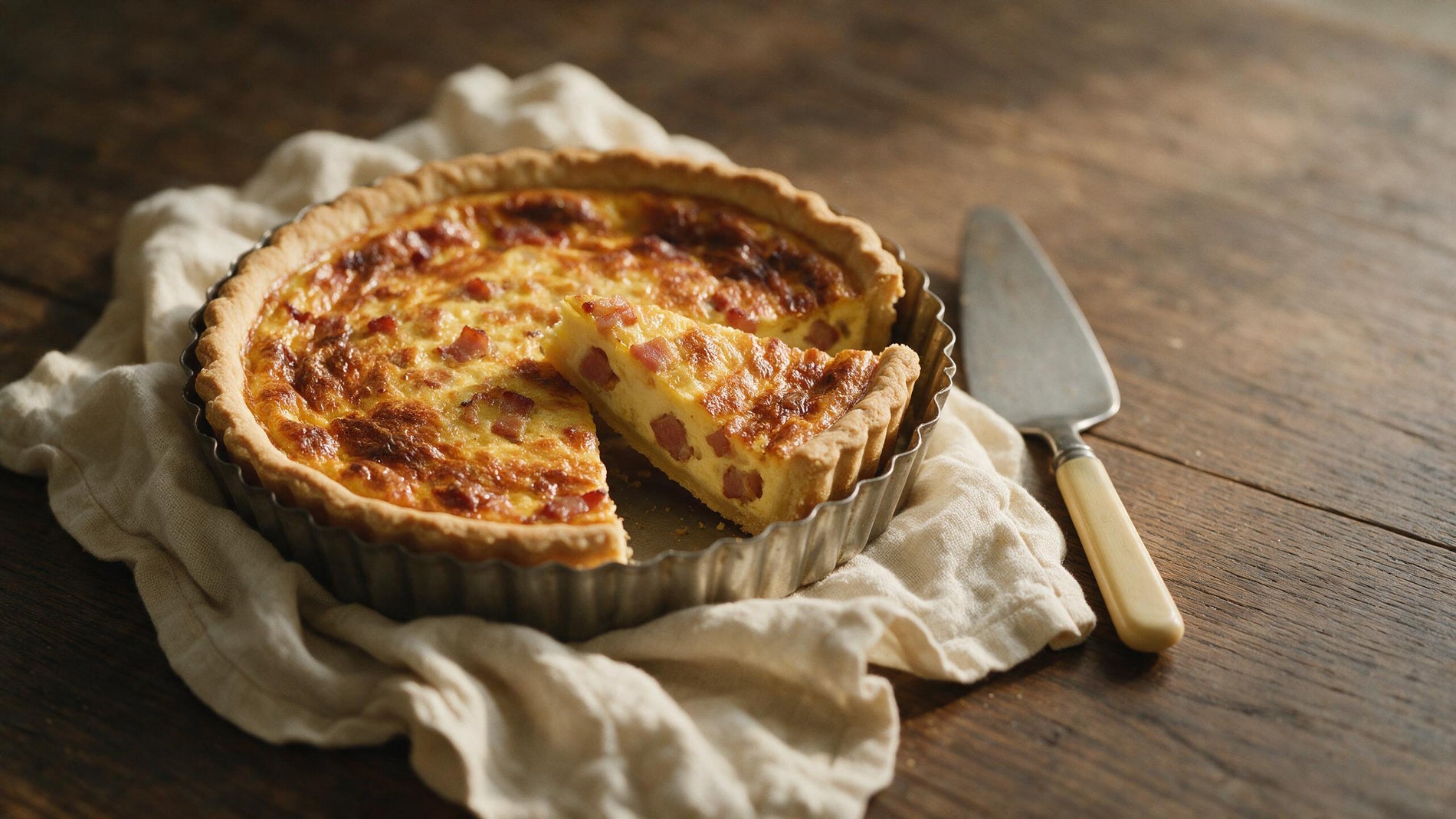 Quiche lorraine à la Moutarde de Meaux® Pommery®