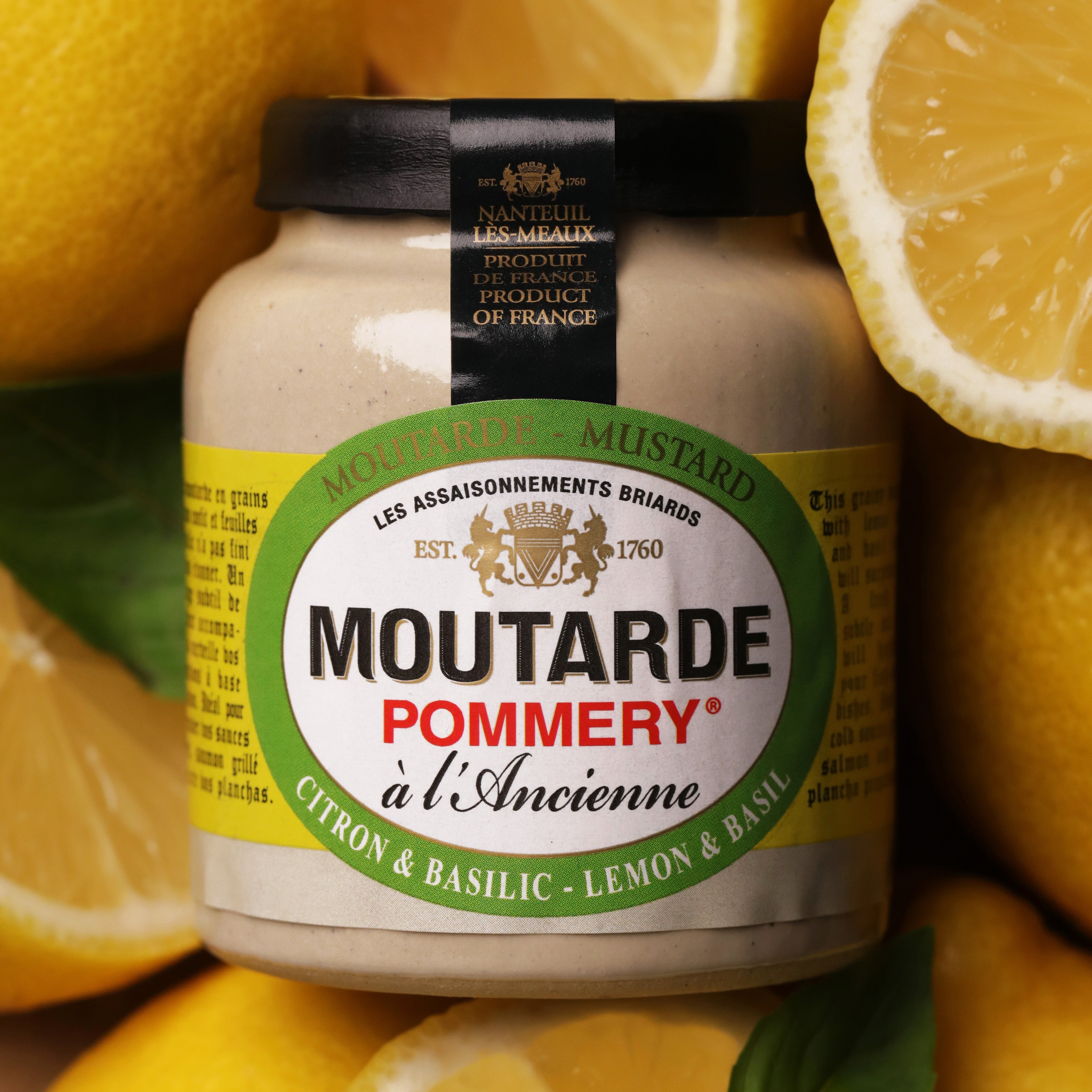 Moutarde citron & basilic Pommery ® 100g