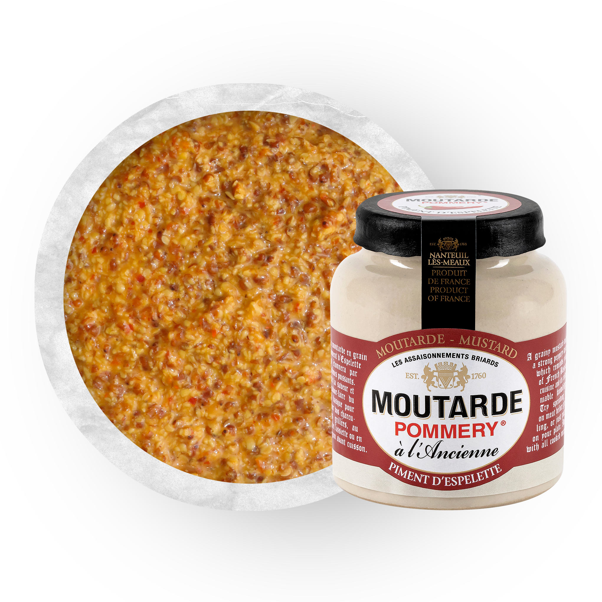 Texture de la Moutarde au piment d'Espelette Pommery® 100g