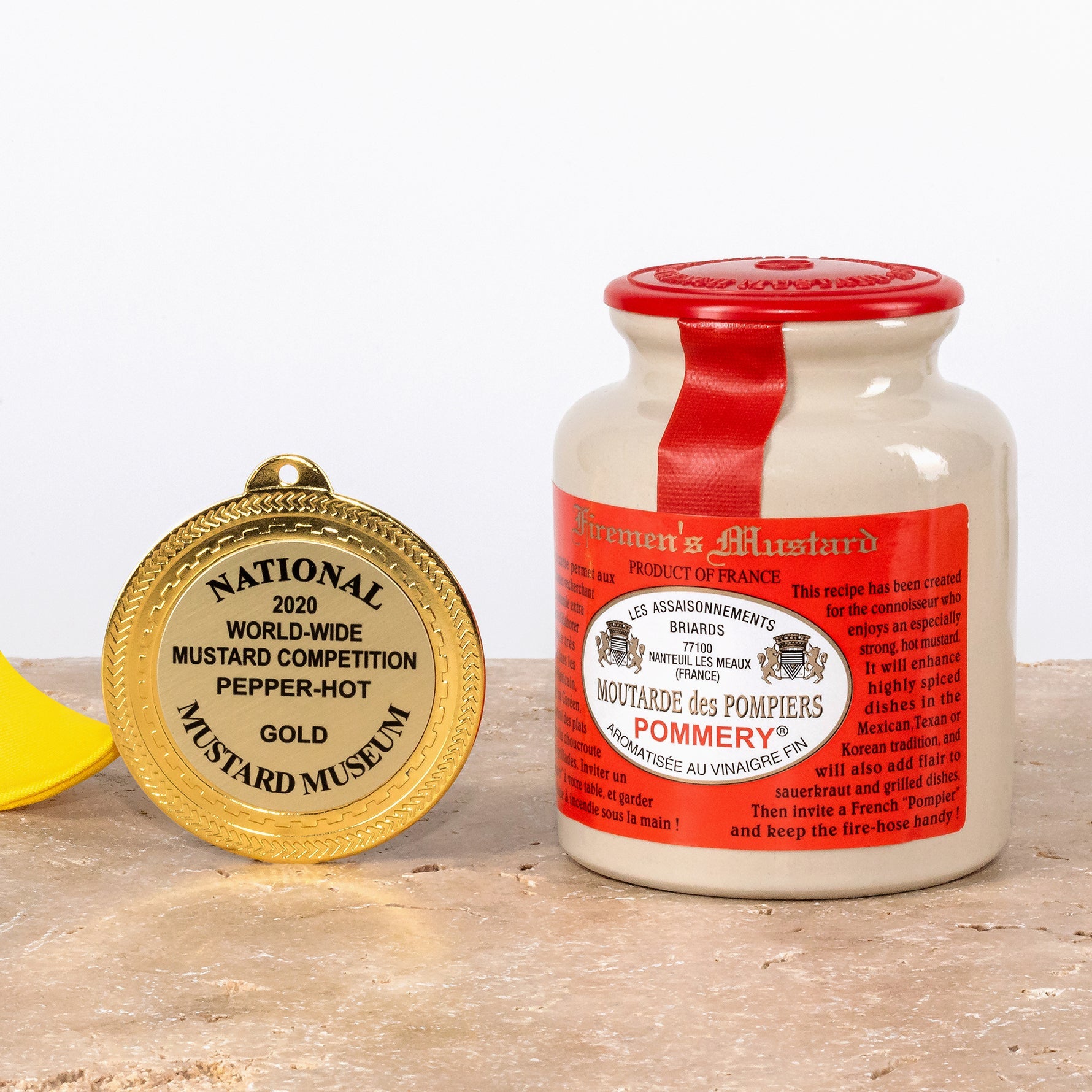 Médaille d'or Moutarde des Pompiers Pommery® 250g