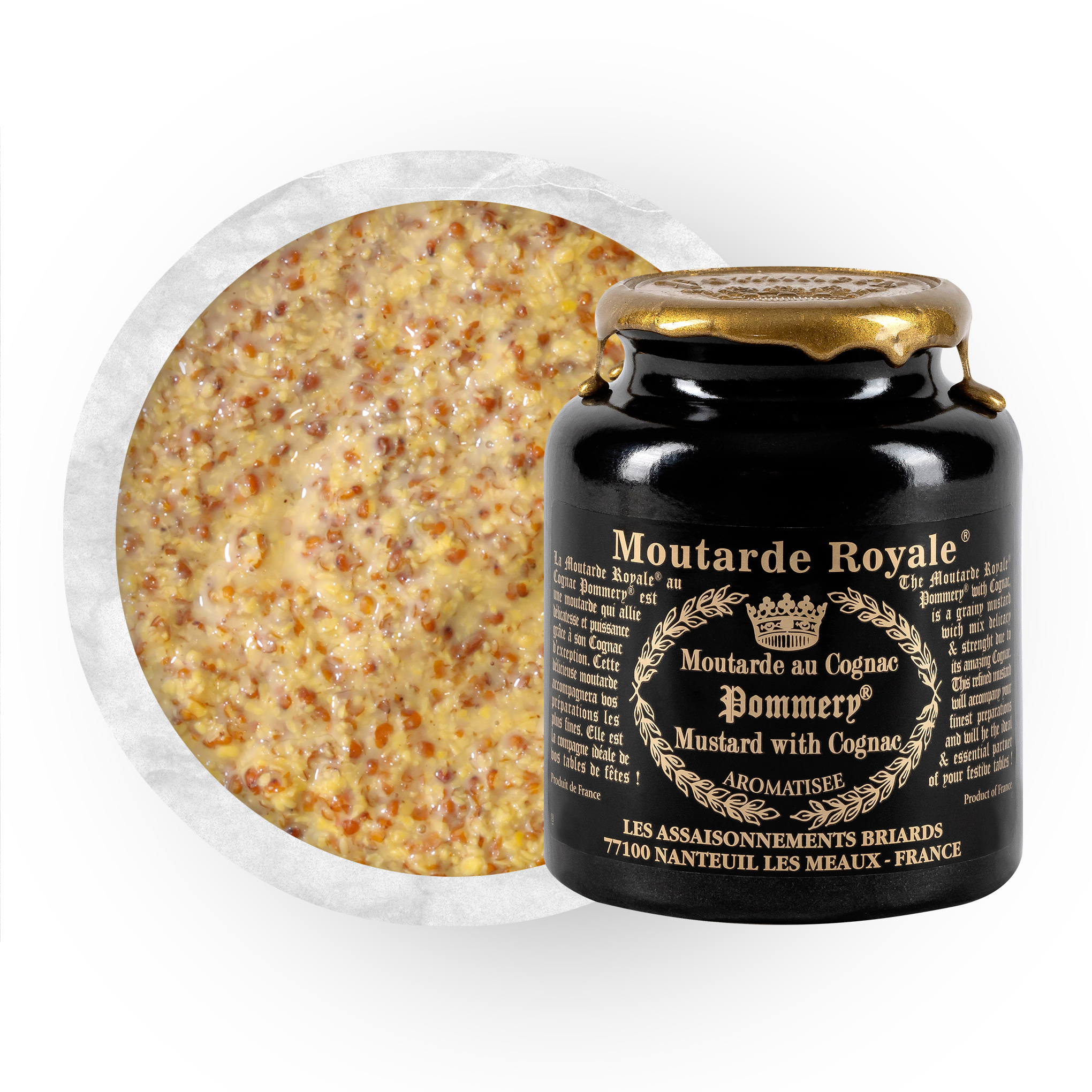 Texture de la Moutarde Royale® au Cognac Pommery® 250g